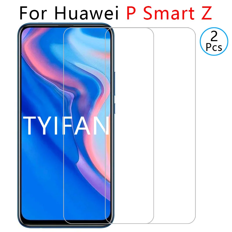 2 шт закаленное стекло для huawei p smart z Защитное экрана Защитная пленка honor psmart