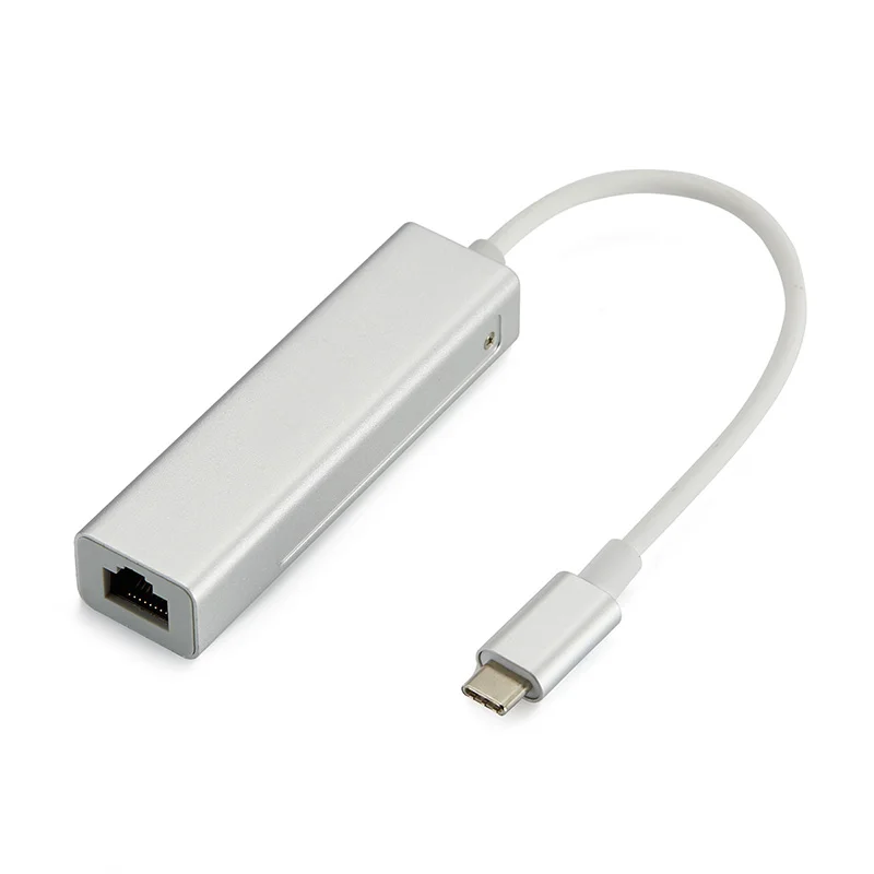 Адаптер с 3 портами USB 1 Тип C на Gigabit Ethernet LAN RJ45 высокоскоростная сетевая карта