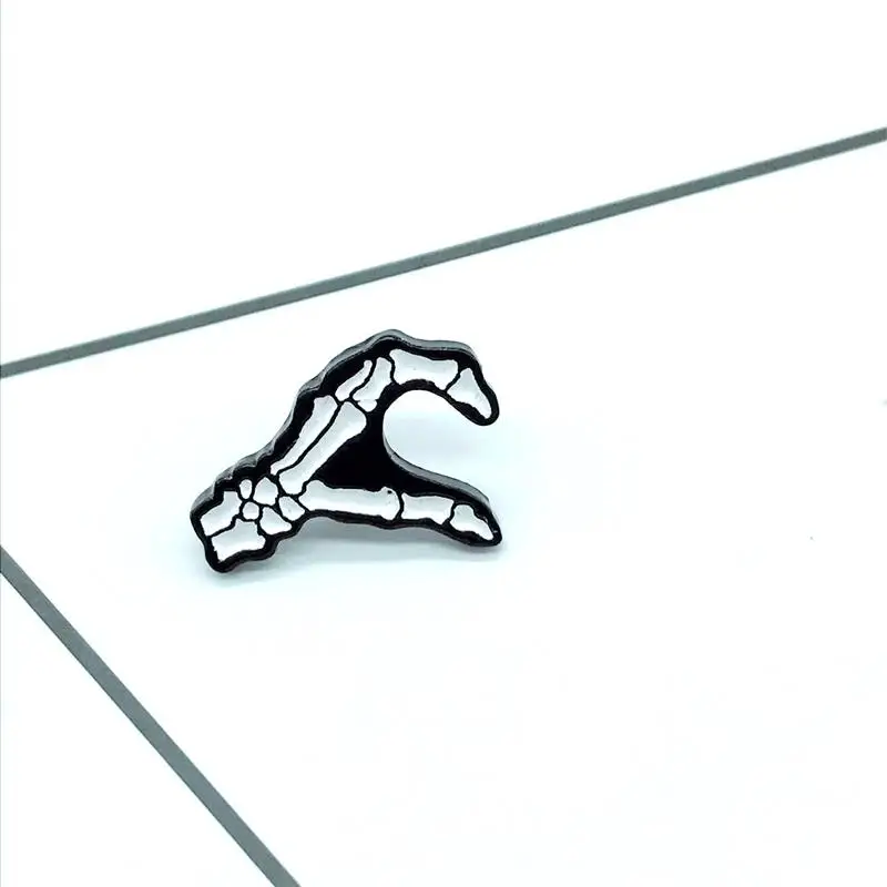 Новый палец чем любовь брошь милый Кости Скелет руки модные джинсовые рюкзак для