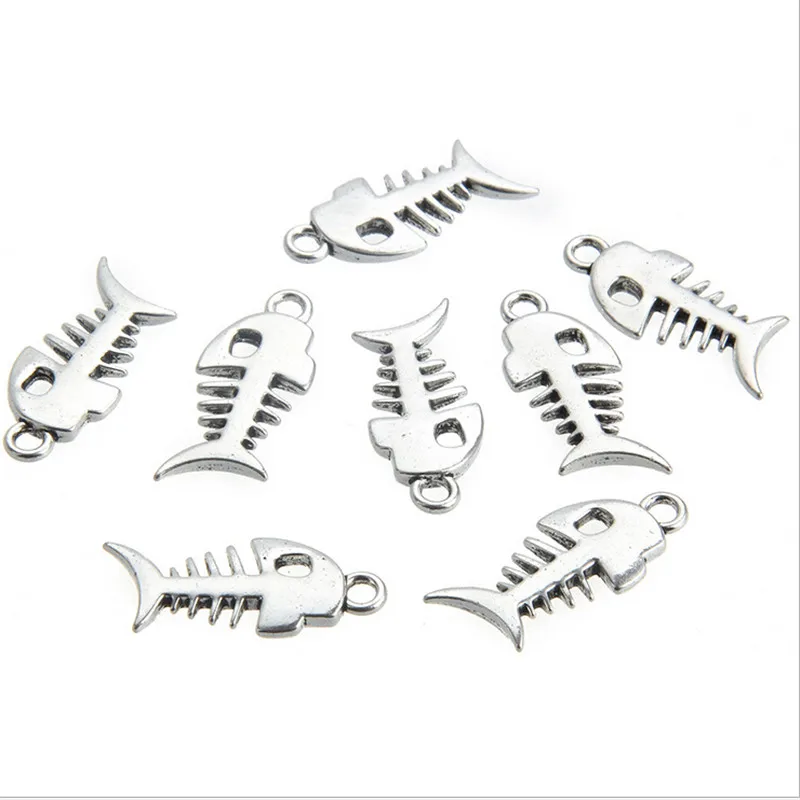 5 шт./лот креативные Подвески в виде рыбьей кости для самостоятельного