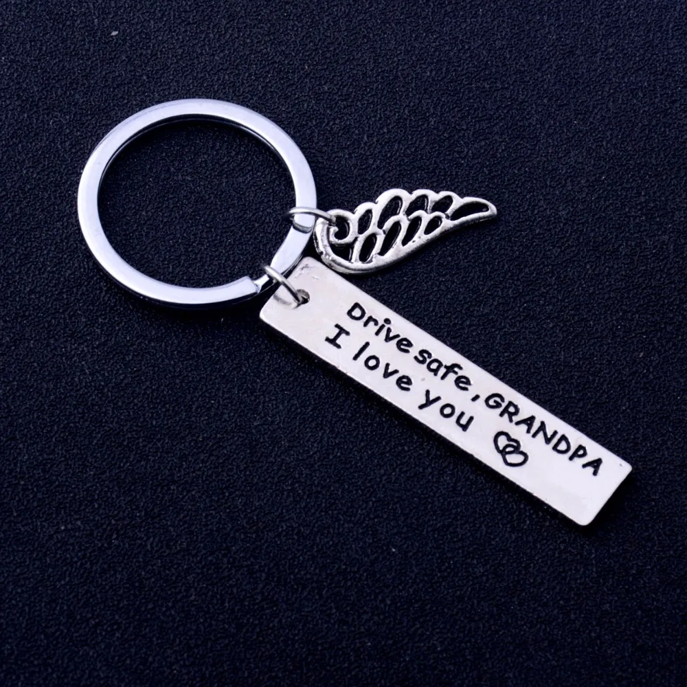 Брелок для ключей с гравировкой безопасный брелок изображением крыла ангела