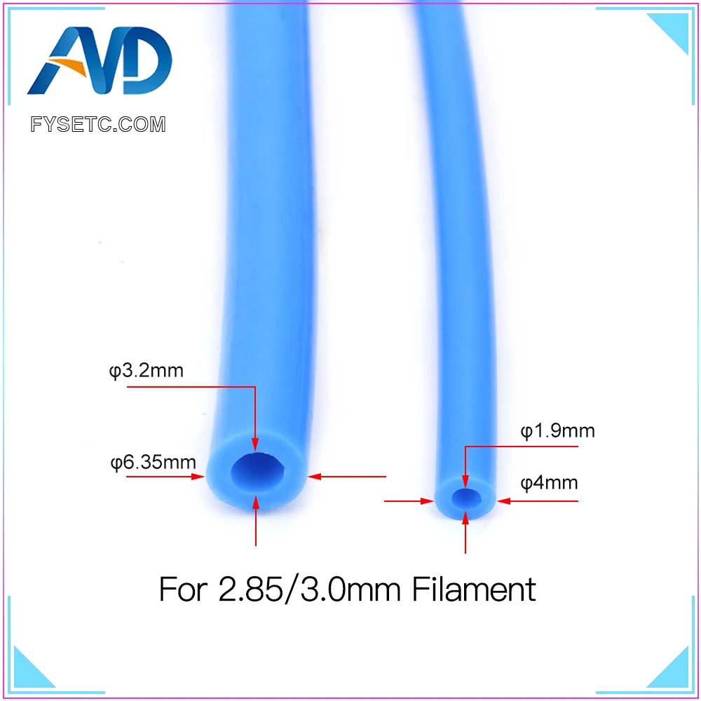 1 м ПТФЭ трубка Teflonto TL Фидер Rostock Bowden экструдер 2 85/3 0 мм Филамент ID 3 OD 6 35
