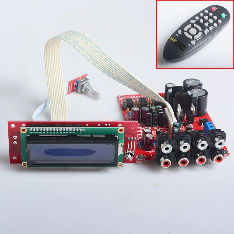 Предварительный усилитель громкости YJH двойная лампа 6 канальная плата