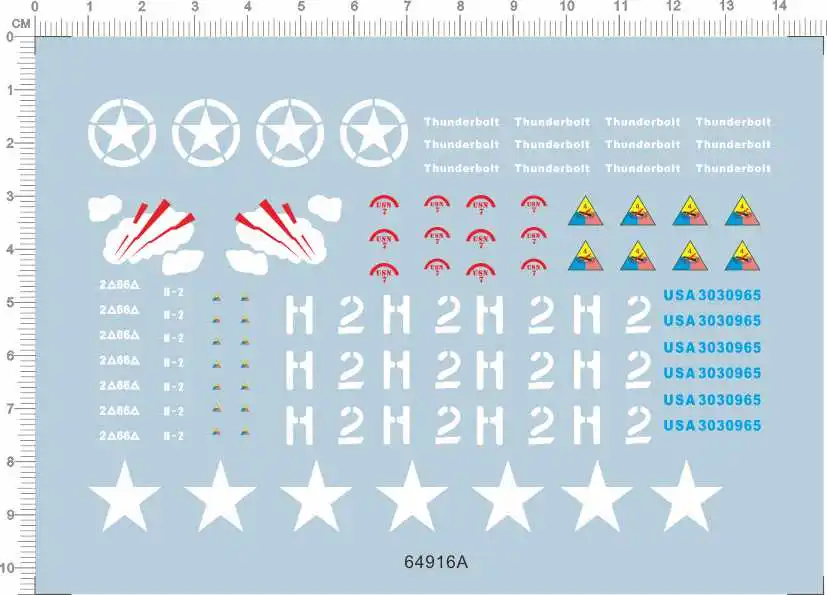 1/35 масштаб США армия звезда Шерман бак маркировка модель комплект водная горка
