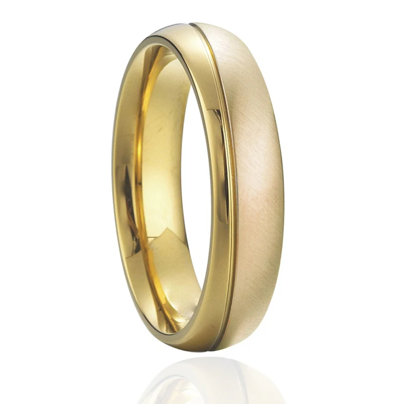 

Ring Men Gold Color Stainless steel anillo hombre Drop Ship