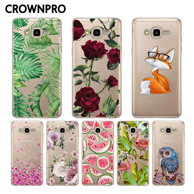 CROWNPRO Мягкий ТПУ чехол для samsung Galaxy J3 чехол для J320 J320F окрашенный чехол для телефона Funda samsung J3 чехол