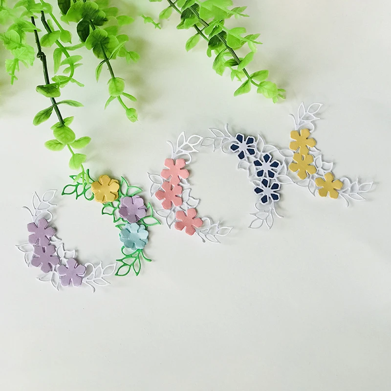 Цветы Листья штампы Скрапбукинг металлические режущие для DIY Изготовление