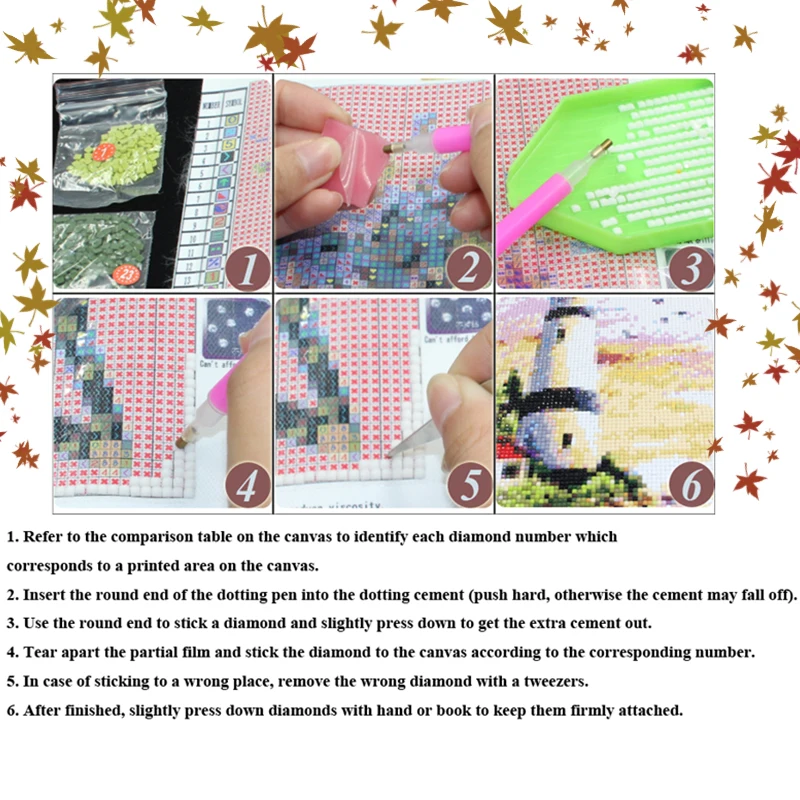 

Golden Panno 5D Diy Diamond Painting Cross Stitch Diamond Embroidery Happy house Pattern Hobbies Crafts Diamond Mosaic 17