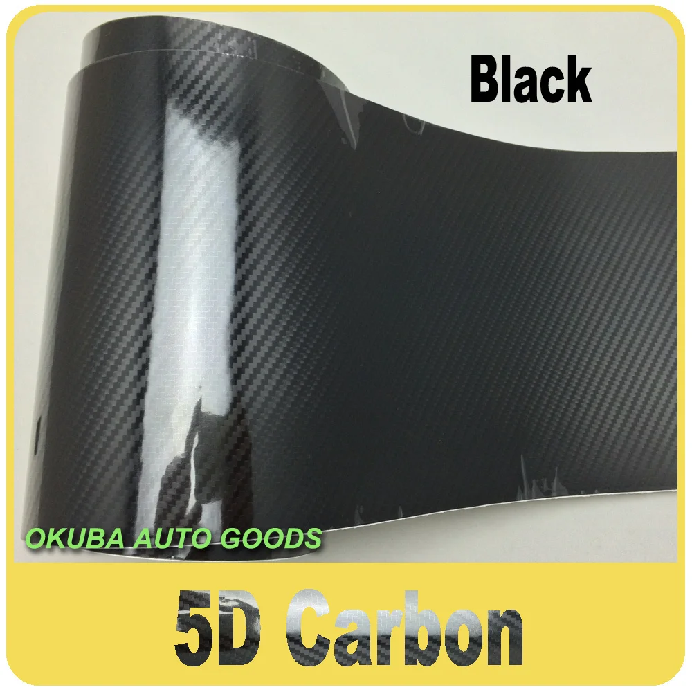 

Суперглянцевая виниловая пленка 1,52*20 м/рулон 5D из углеродного волокна, автомобильная пленка, блестящая углеродная 5D углеродная воздушно-пу...