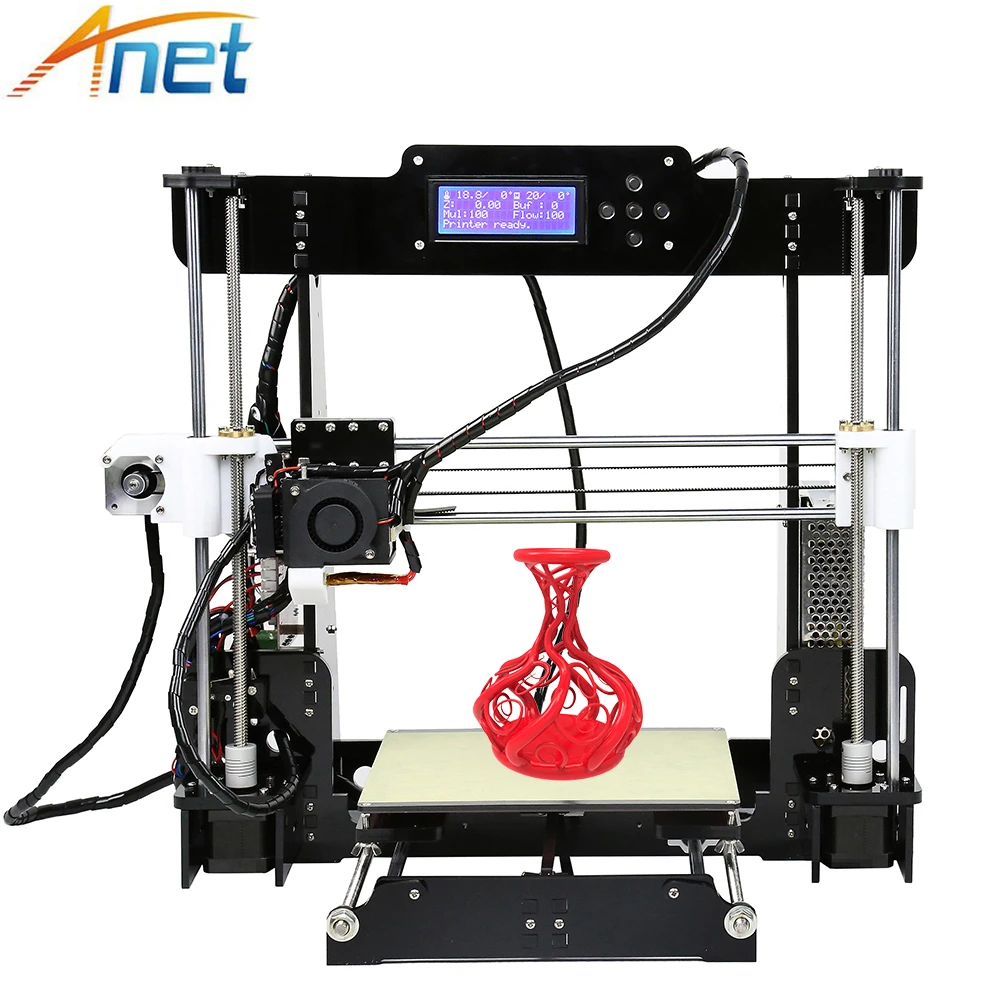 Горячая Распродажа Anet Normal & autolevel A8 A6 E10 E12 3D принтер Высокая точность Reprap Prusa i3 3d DIY