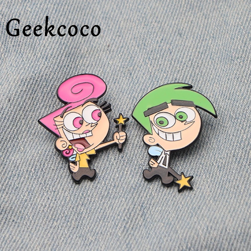 Довольно оддродителей мультфильм эмаль Pin подарок Ювелирная Сумка Одежда Рубашка рюкзак брошь со знаком отличия Значки украшения J0403