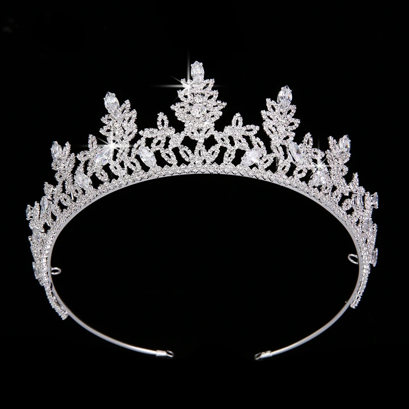 

Tiaras And Crowns HADIYANA Hair Accessories Wedding Novel Geometric Design Elegant Luxury Women Zircon BC3582 Corona Princesa