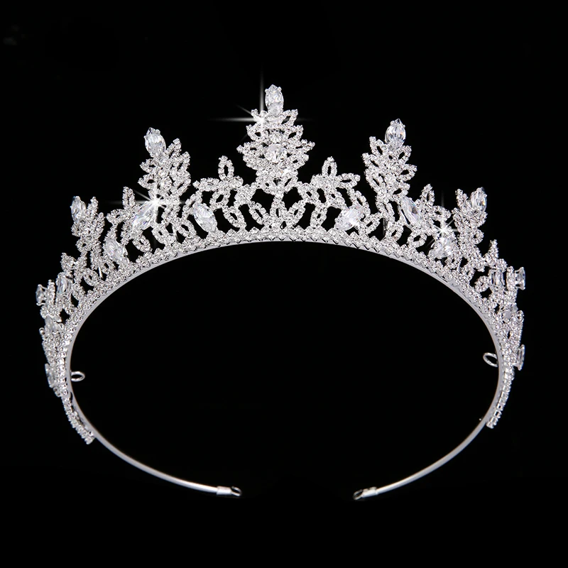 Tiaras And Crowns HADIYANA Hair Accessories Wedding Novel Geometric Design Elegant Luxury Women Zircon BC3582 Corona Princesa | Украшения и