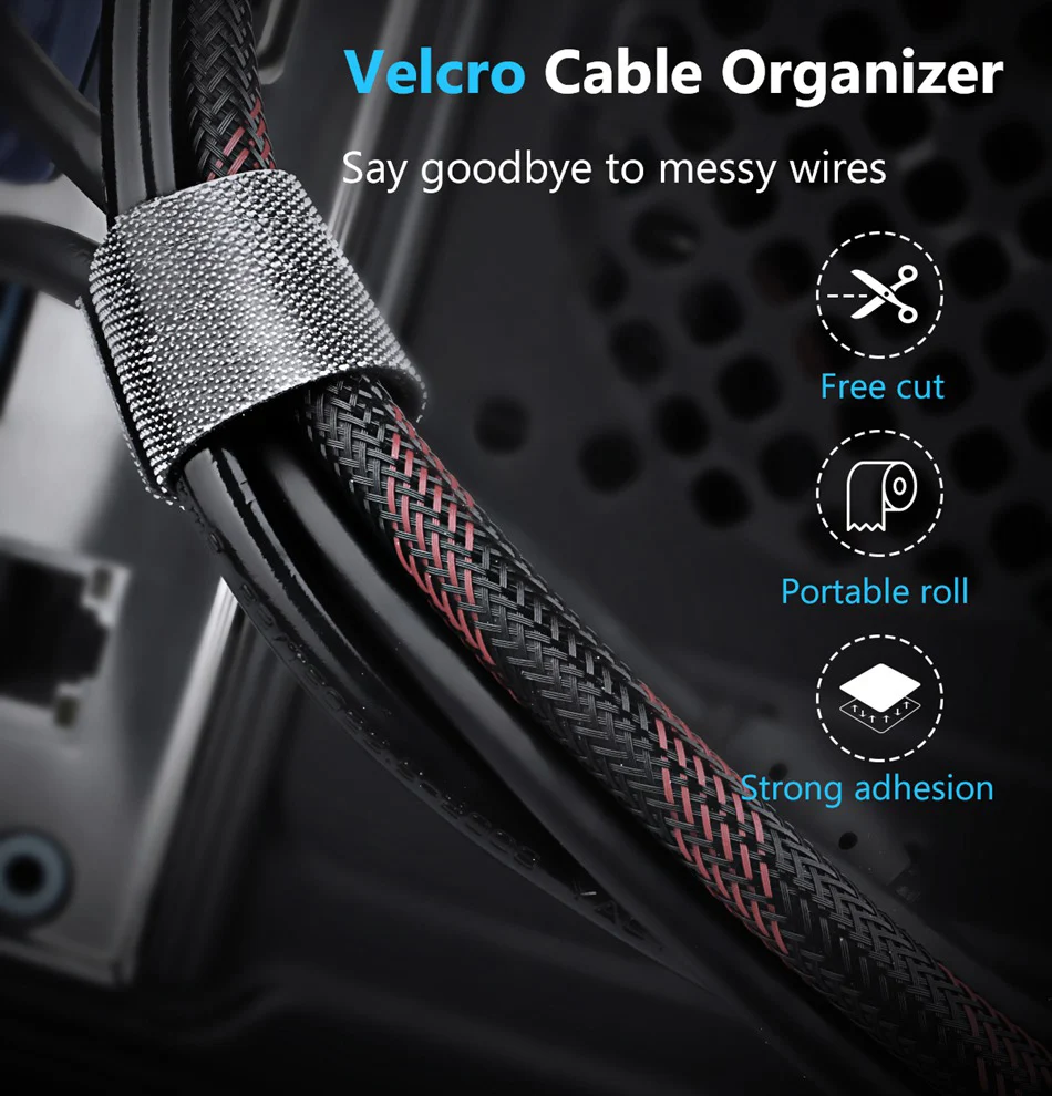 1 м 2 м USB устройство для сматывания кабеля Органайзер держатель наушников мышь провода протектор для iPhone Тип c управление Micro USB крепление кабеля лента