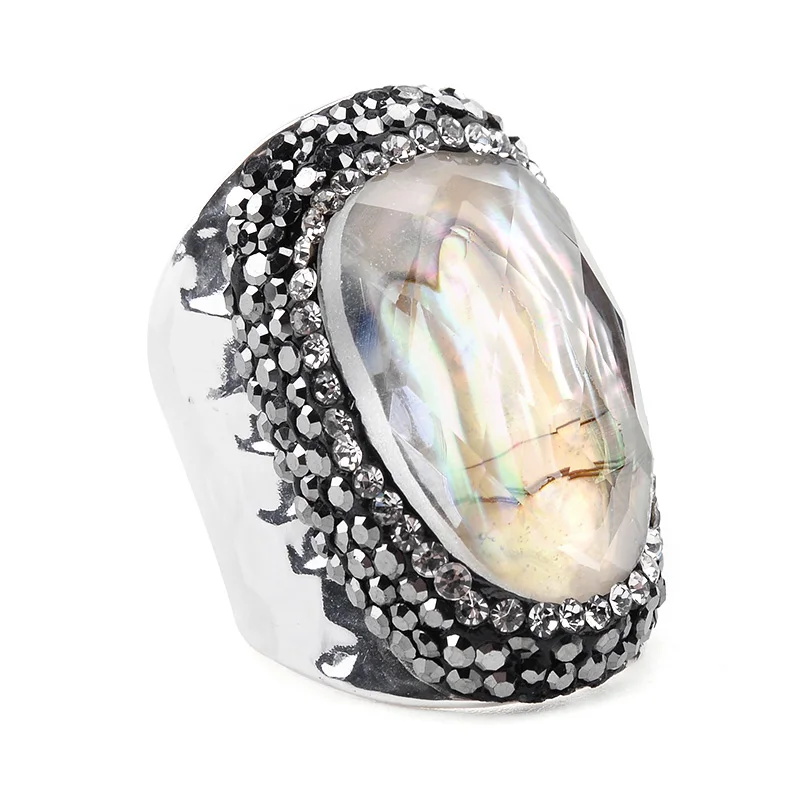 BELLA. TIME богемные кольца ракушки с естественной бабочкой для женщин ювелирные