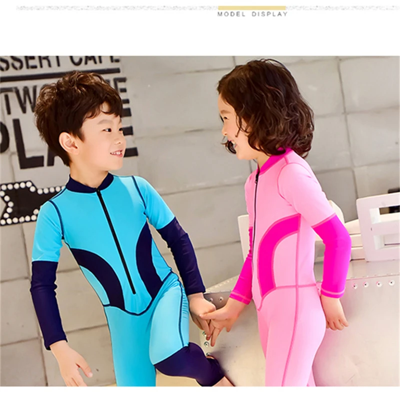 2019 милый слитный детский купальник красивый купальный костюм с длинным рукавом и