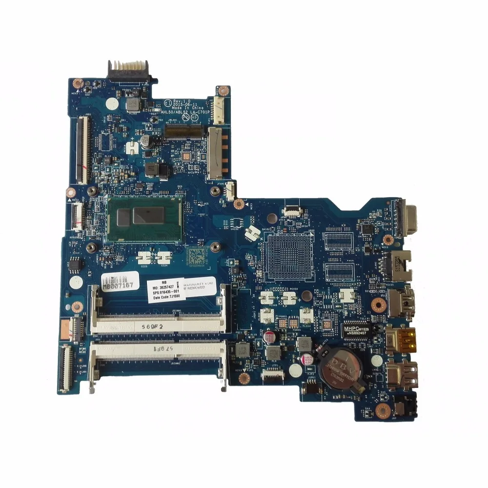 LAOKE для hp 250 G4 Материнская плата ноутбука W/I3 4005U Процессор 816435 001 аккумулятор