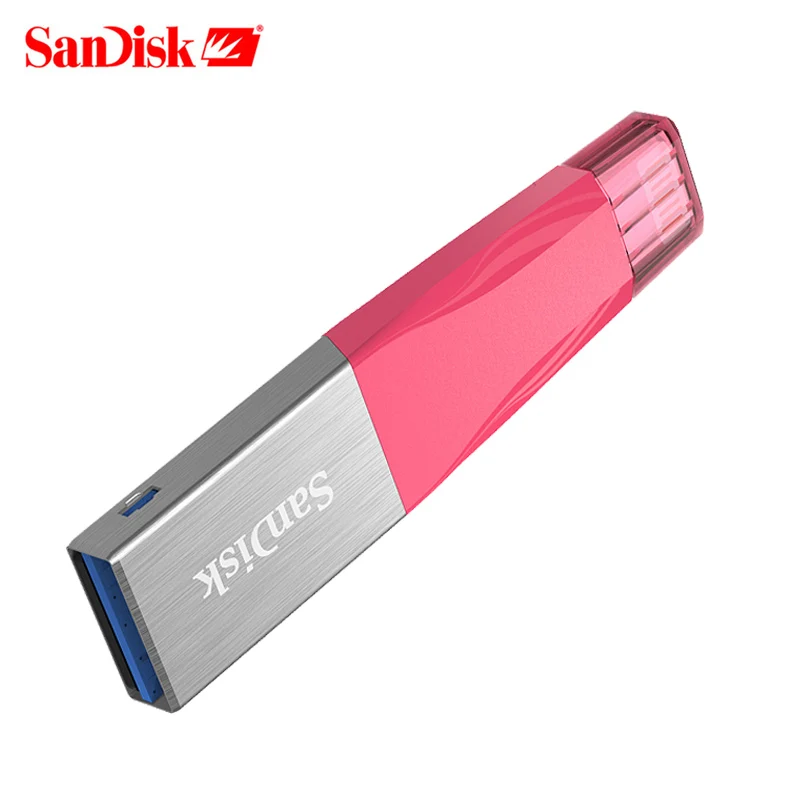 Розовый Карта памяти Micro SD iXPAND USB флэш-накопитель 64 Гб 128 ГБ флеш-накопитель USB 3,0 OTG накопитель iflash Memory Stick для iphone iOS - Цвет: Розовый