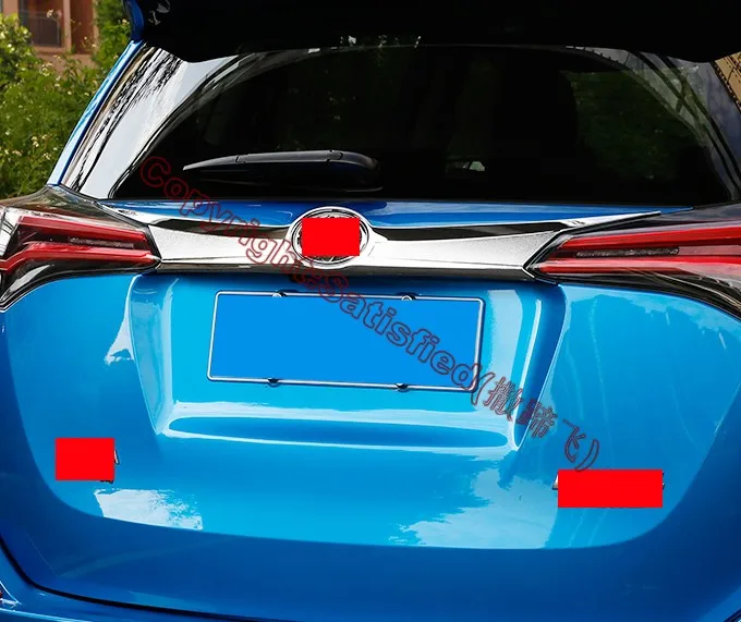Для Toyota RAV4 2016 2017 ABS Хромированная Крышка для багажника Накладка|trim cover|trunk lid trimtrim