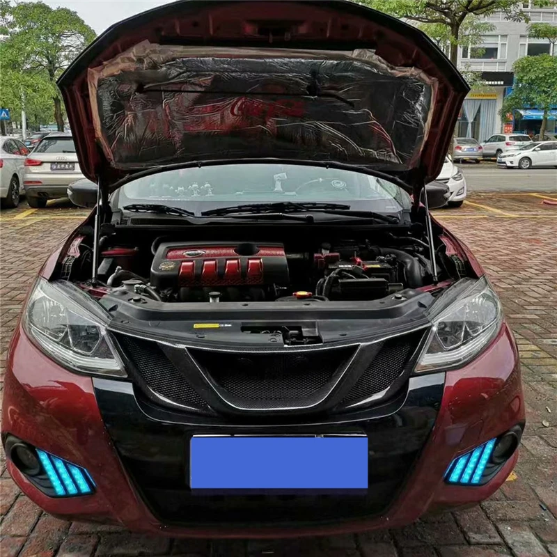 Используется для Nissan Tiida Racing Grills 17 18 лет углеродное волокно Refitt Передняя Центральная гоночная решетка крышка аксессуары без логотипа автомобиля