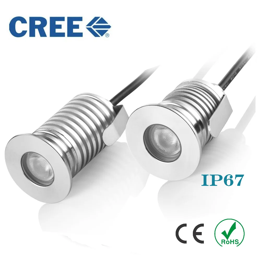 Светодиодная подземная лампа 3 Вт 12 В IP68 утопленный напольный светильник для