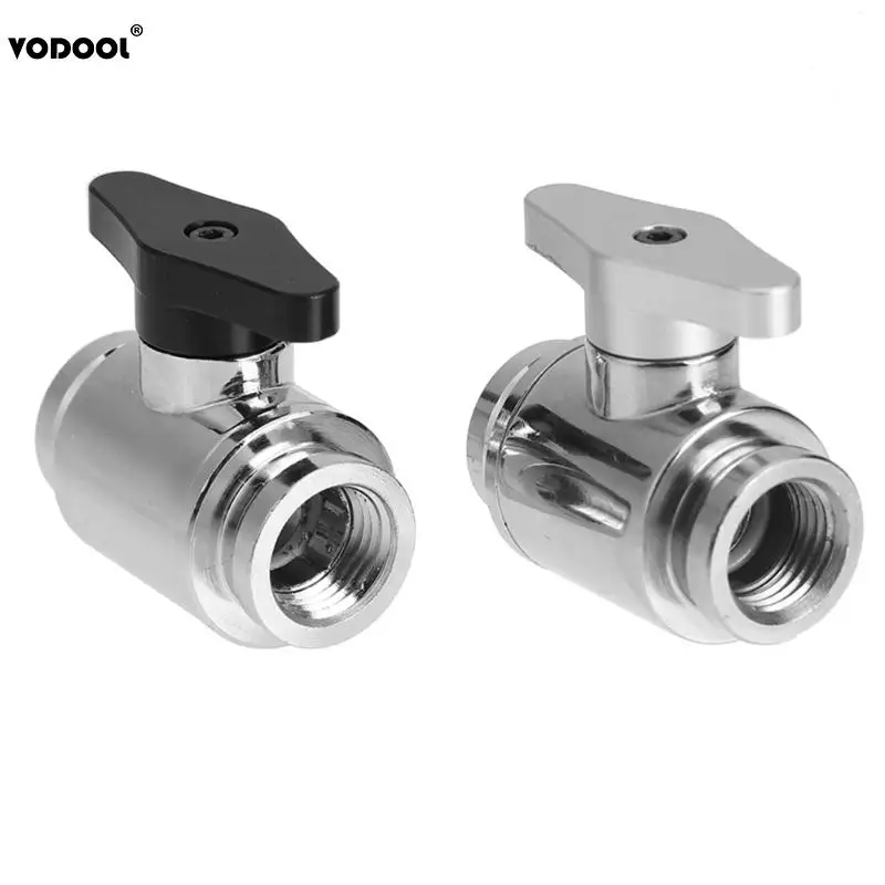 

Universal Water Cooling G1/4 Vent Valve Brass Chrome Inner Teeth Water Ball Valve Waterway Control For PC Water Cooling System