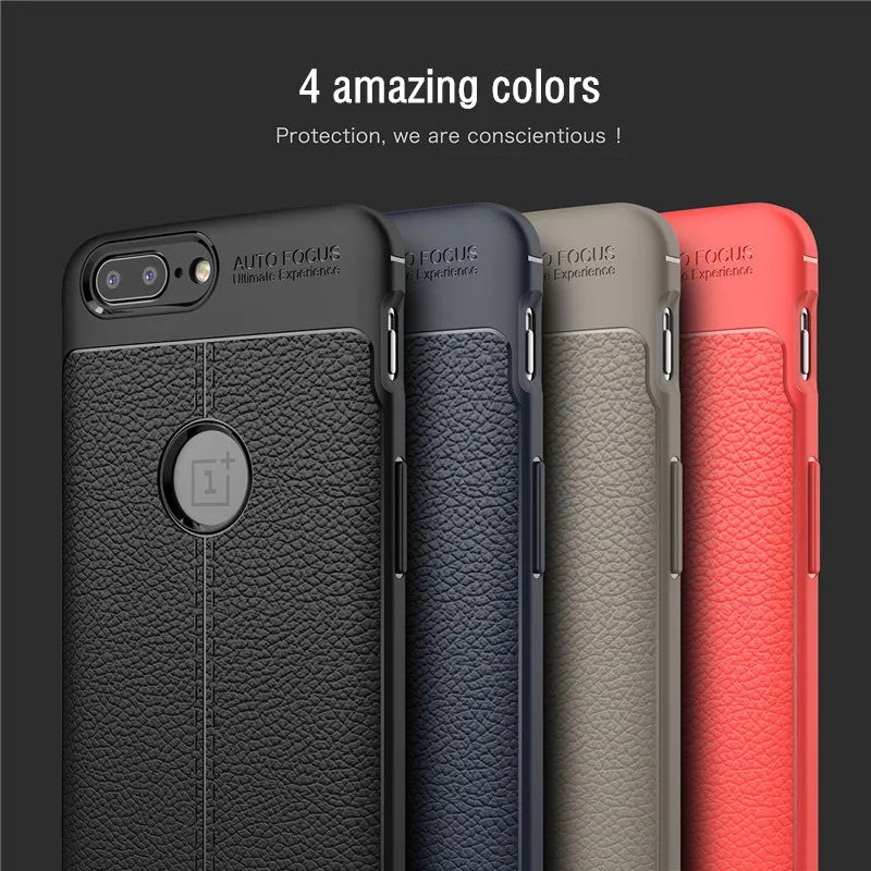 For Oneplus 5 Case Luxury PU Leather Soft TPU Protective Back Cover Coque Silicone One plus Phone Shell Capa |