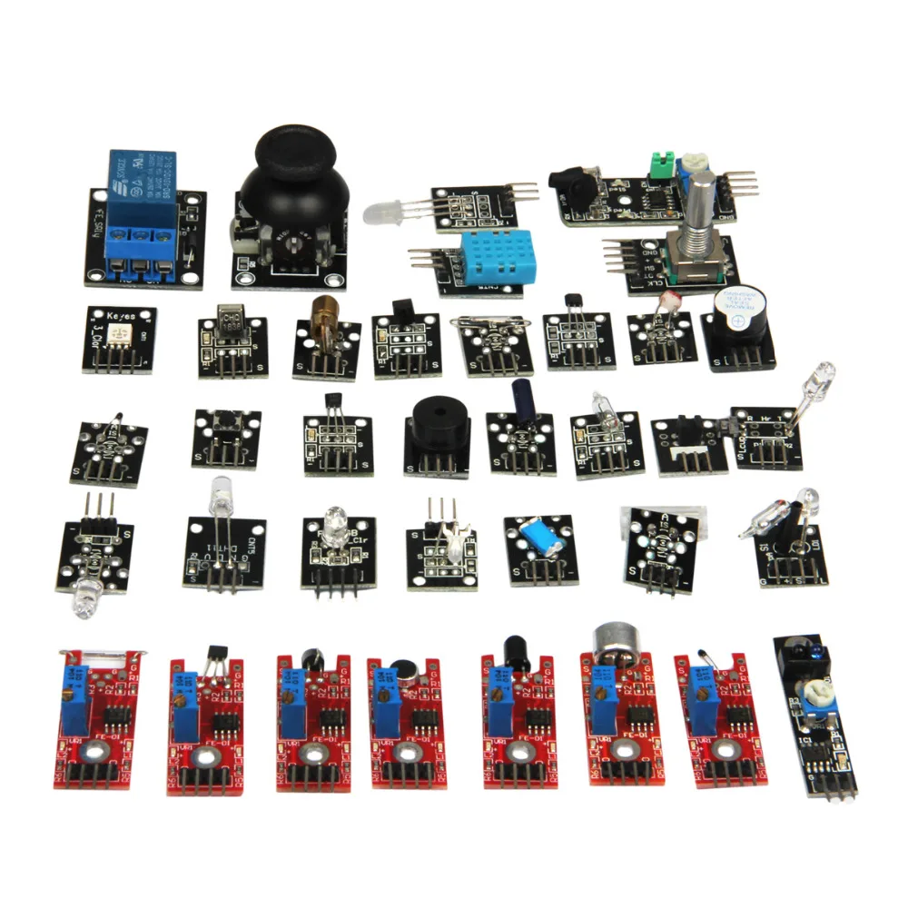 Ultimate 37 в 1 Набор сенсорных модулей для обучающего пользователя Arduino &amp Raspberry Pi MCU |