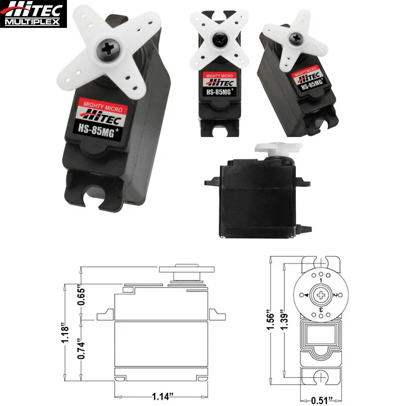Hitec HS-85MG + Премиум металлическая Шестерня микро сервопривод для