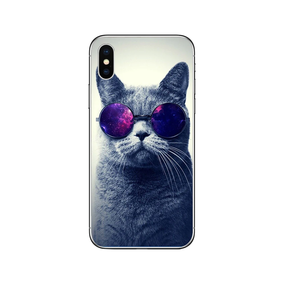 Чехлы для телефонов ciciber с милым котом котенком для iPhone 11 Pro XR X XS MAX Funda Coque для Iphone 7 8 5S 6 6S Plus SE Мягкий ТПУ чехол Капа