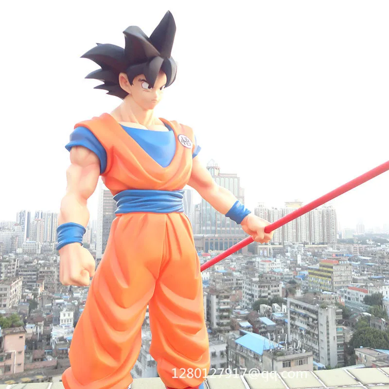 43 см аниме Dragon Ball Z Son Goku Saiyan Giant Goku Виниловая фигурка Коллекционная модель игрушки 17 дюймов коробка Q536
