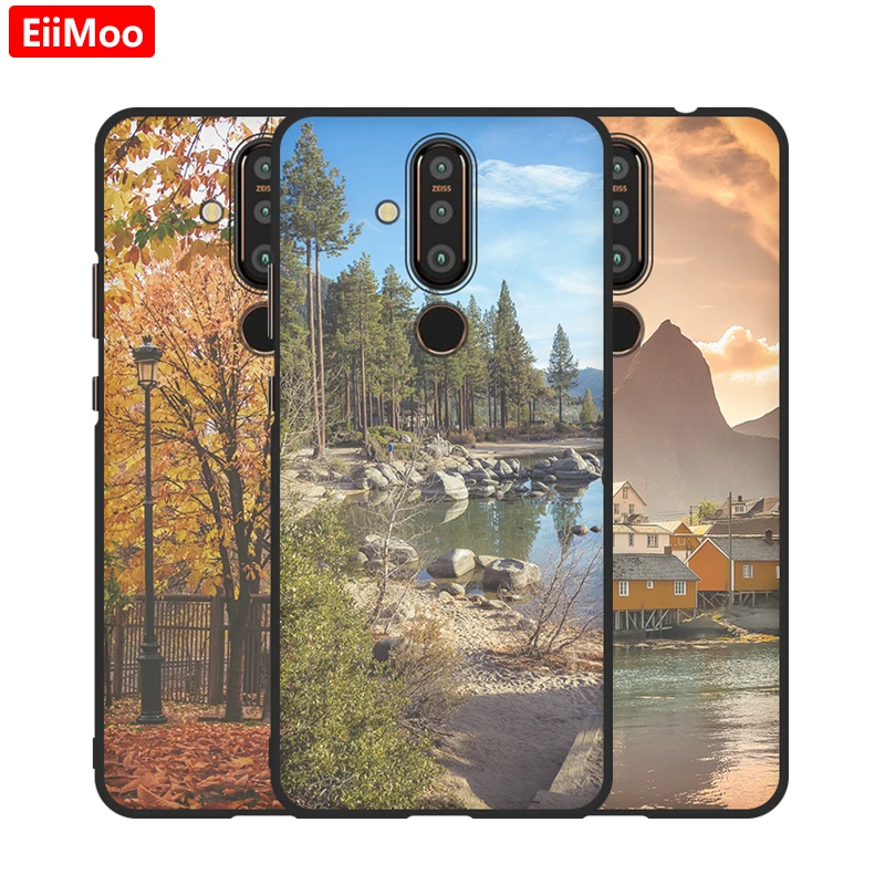 Силиконовые чехлы EiiMoo для телефонов Nokia X71 2019 модный матовый мягкий чехол из ТПУ 8 1