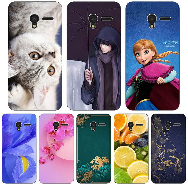 Милый Модный цветочный чехол для ALCATEL One Touch Pixi 3 4 5 &quot5017 5019 5019D чехлы с рисунком