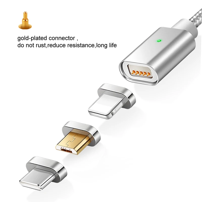 Elough E04 Магнитный кабель для iPhone samsung Xiaomi Micro usb type C кабель для быстрой зарядки мобильного телефона магнит Зарядное устройство USB кабель