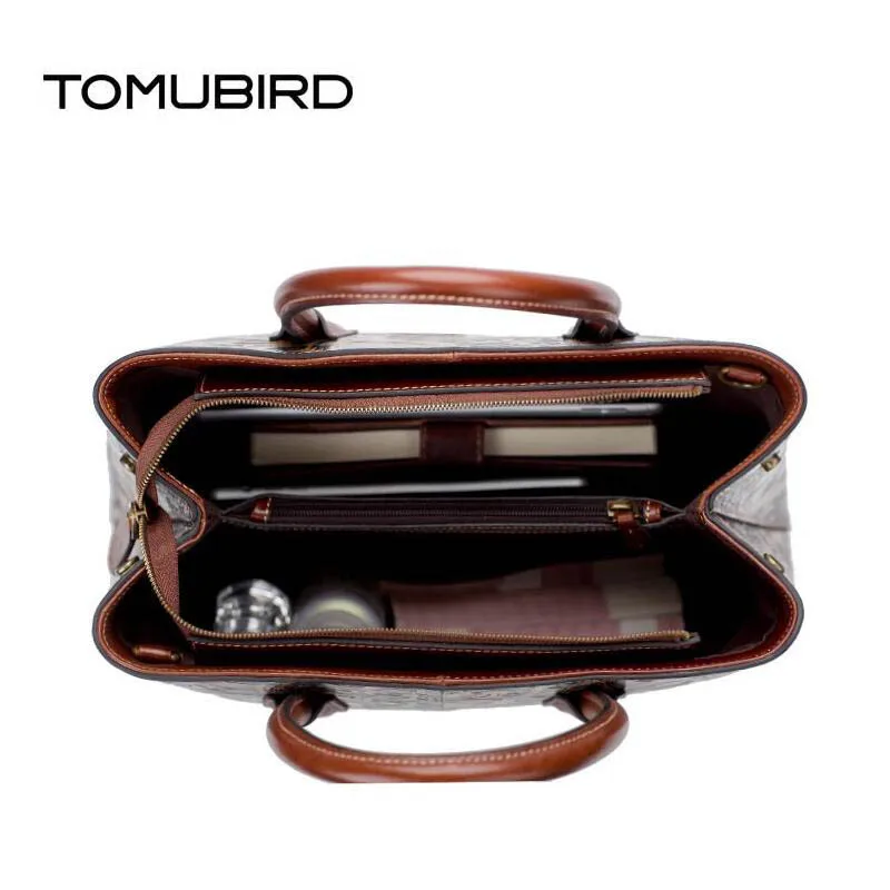 TOMUBIRD 2020 новая улучшенная кожаная сумка с тиснением в стиле ретро от известного