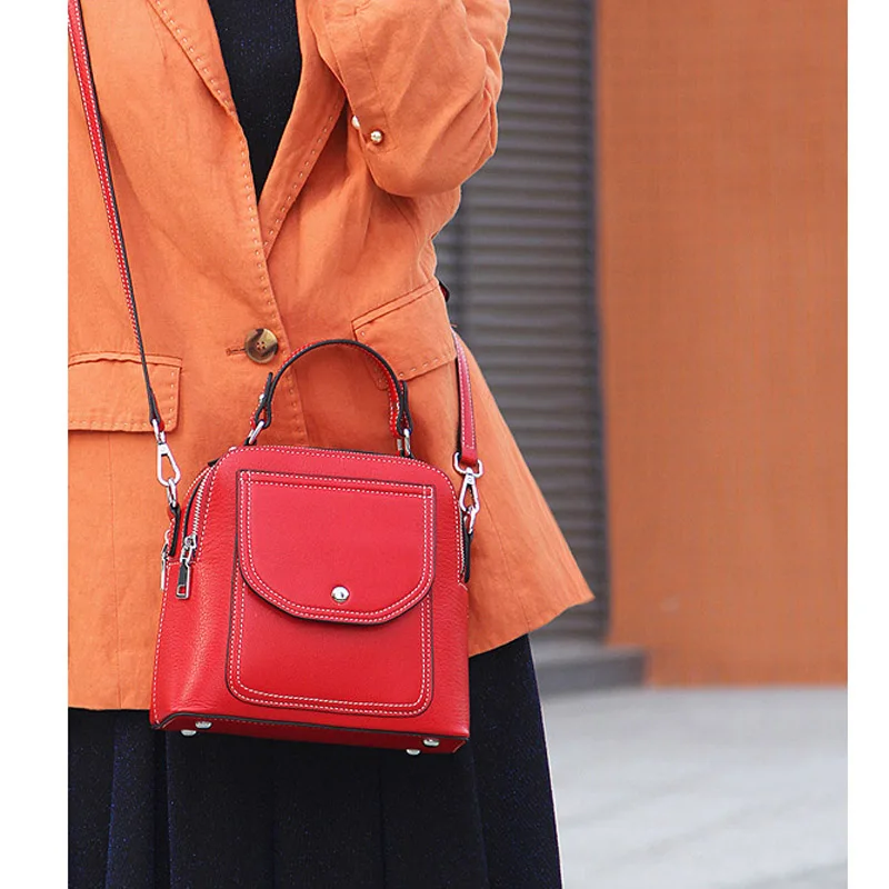 Женская сумка ZENCY из 2019 телячьей кожи натуральная кожа модный первый слой коровья