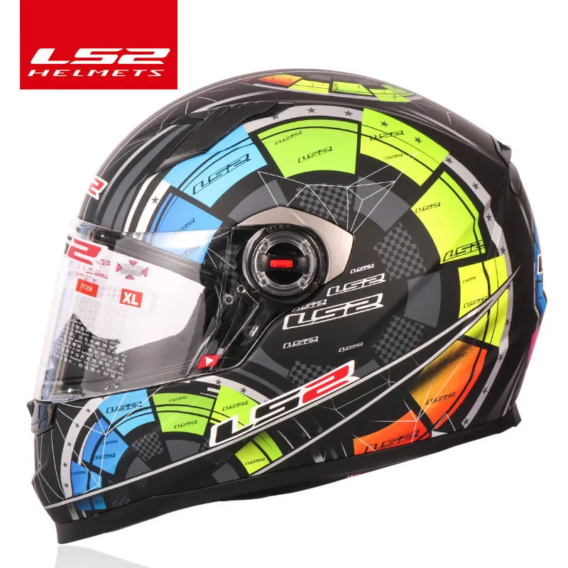 LS2 FF358 полный шлем moto rcycle гоночный шлем для мотокросса ECE Сертификация мужская женщина casco moto casque гоночные мото шлемы - Цвет: 14