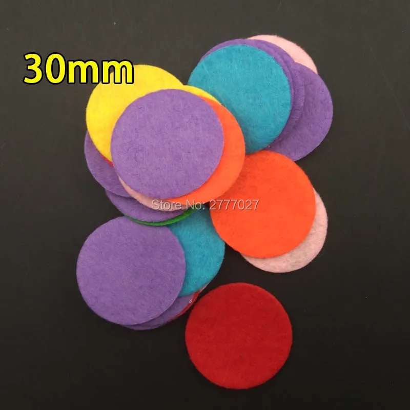 500 шт 3 0 см Круги из фетра Экологичные круглые войлочные тканевые прокладки