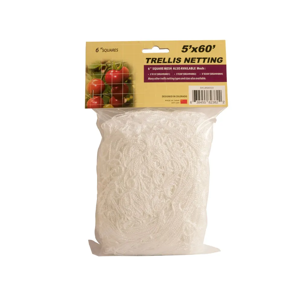 TRI бренд сверхмощный полиэстер завод шпалеры сетка 6 &quotквадратная без спутывания