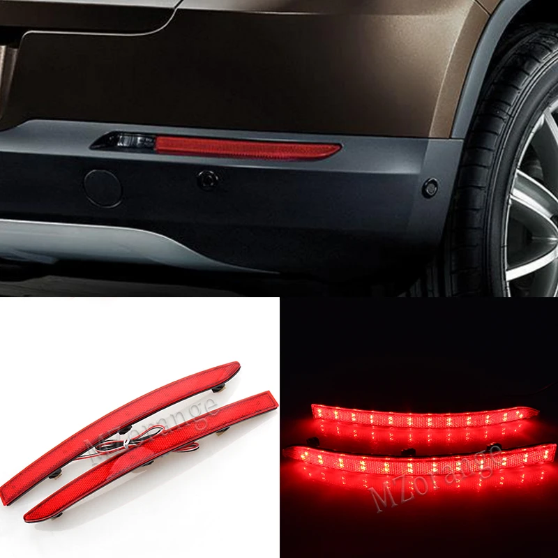 2 шт./1 комплект светодиодный задний бампер для Volkswagen Tiguan 2009 2010 2011 2012 2013 2014 2015