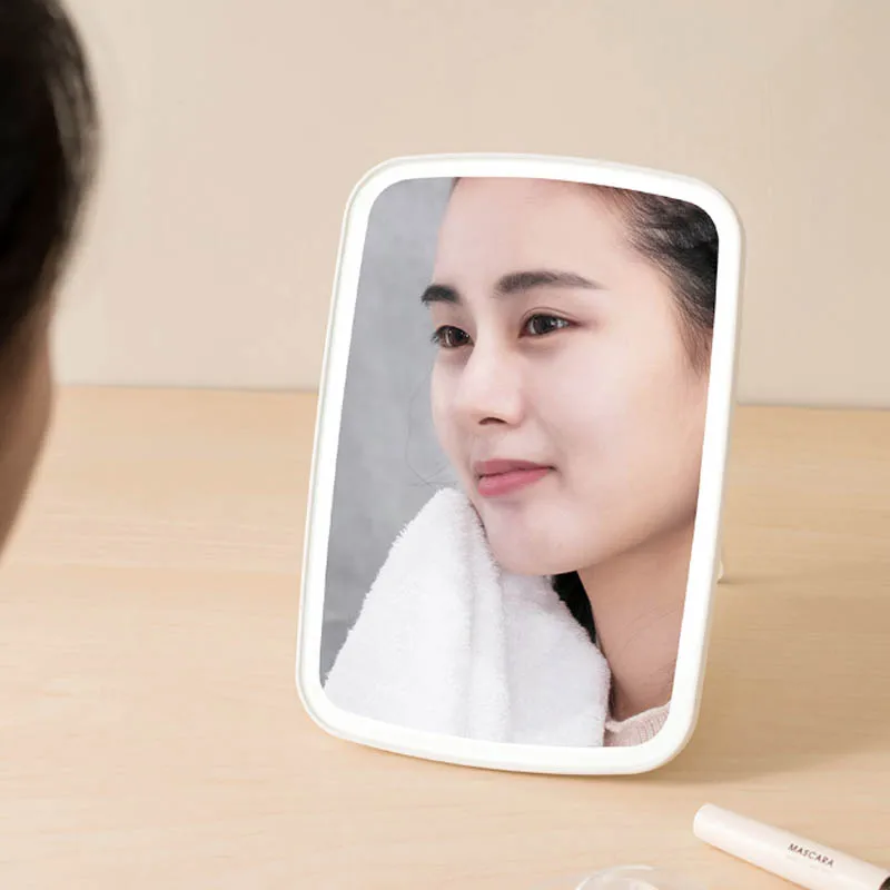 Новинка, xiaomi Mijia, интеллектуальное портативное зеркало для макияжа, настольный светодиодный светильник, портативный складной светильник, зеркальный столик для общежития
