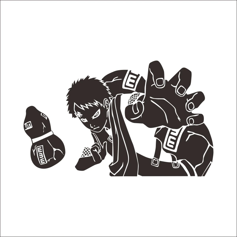 Pegatina аниме etiqueta engomada del coche de la storieta NARUTO Kishimoto Masashi повязка на голову Sabaku no Gaara vinilo