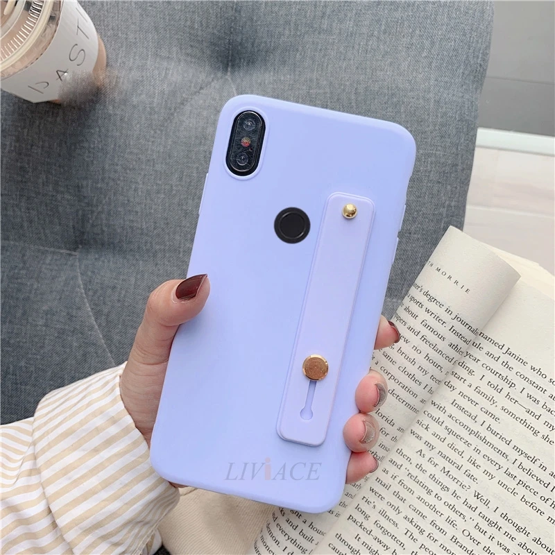 Hand Band purple Силиконовый чехол на запястье для xiaomi redmi note 7 8 6 pro 5 plus 6a 5a mi 9 8 a2 lite se a1 a3 9t k20 7a - Цвет: Hand Band purple