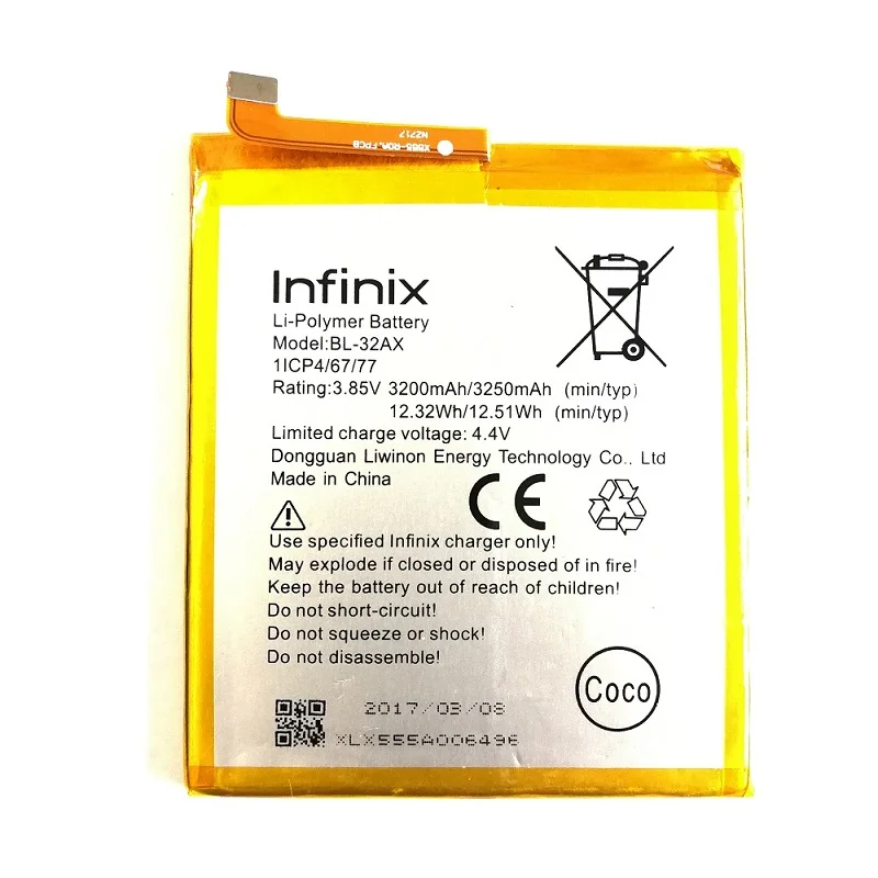 Сменный аккумулятор 3 85 В 3250 мАч для Infinix Zero 4 X555 аккумуляторы батареи сотовых