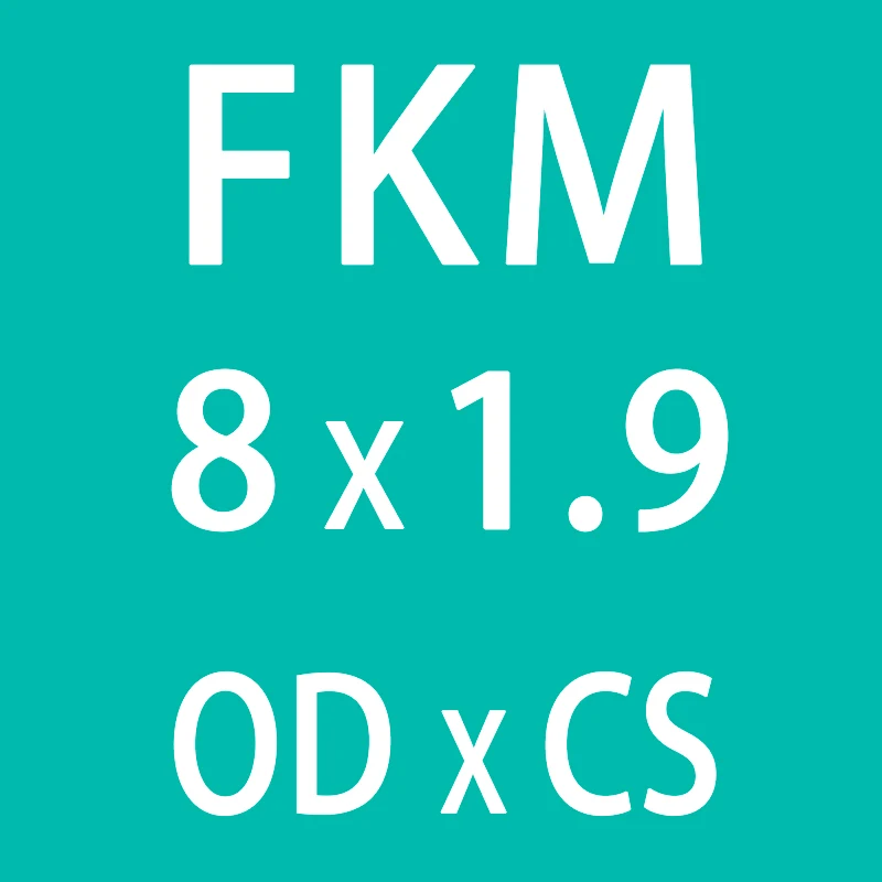 10 шт./лот резиновое кольцо зеленый FKM уплотнительное кольцо уплотнения 1,9 мм Толщина диаметр 5/6/7/8/9/10/11/12/13/14 мм уплотнительное кольцо уплотнение масла прокладка топлива шайба - Цвет: OD8mm