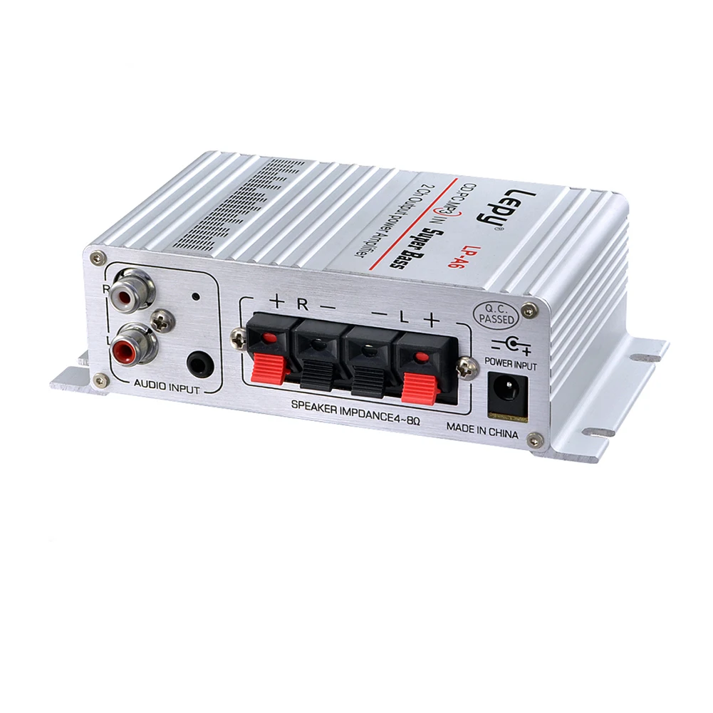 Lepy Авто Мото MP3 MP4 Hi Fi стерео аудио мини усилитель 12V 2A|Усилители мощности| |