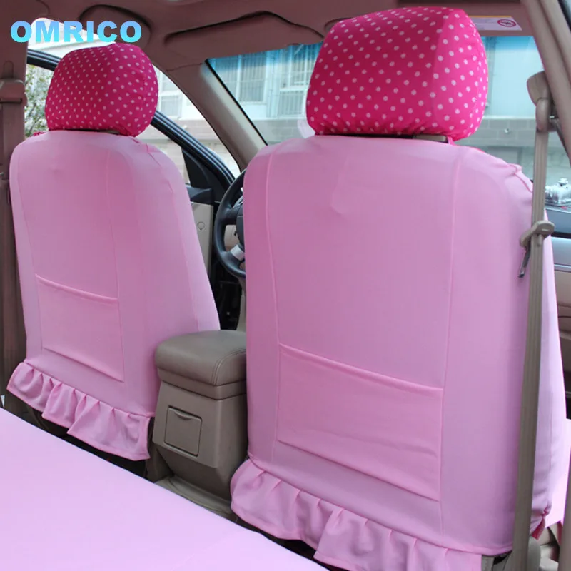 1 Компл./10 Шт. Cute Hello Kitty Комфортно Розовый Сиденье Автомобиля Включает