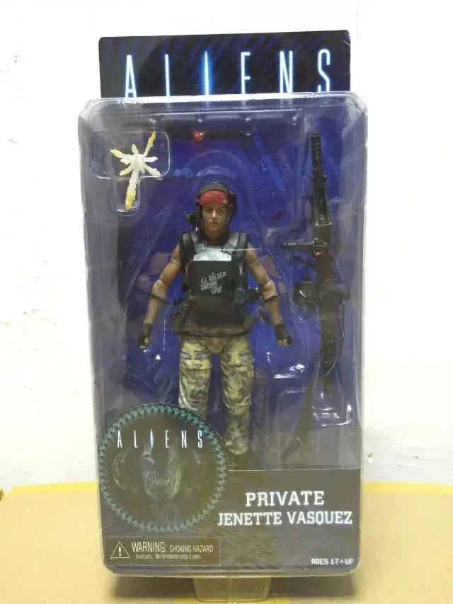 Высококачественный беспилотник NECA серии пришельцев 9 Xenomorph Albino частный Рикко