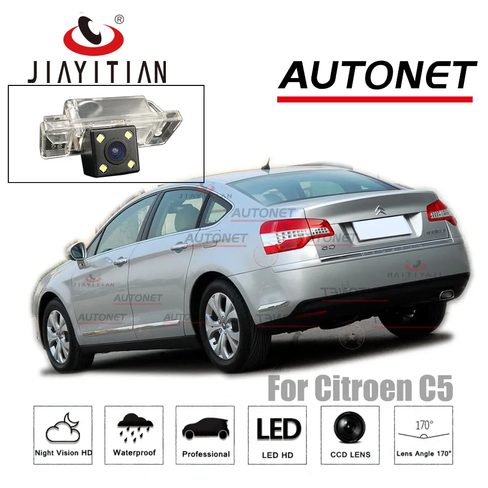 JIAYITIAN камера заднего вида для Citroen C5 4D 5D Sedan Hatchback Tourer Estate RD/TD 2008 ~ 2017 CCD ночного
