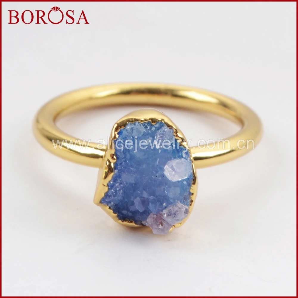 BOROSA 10 шт. новые смешанные цвета s золотой цвет свободная форма радужные друзы